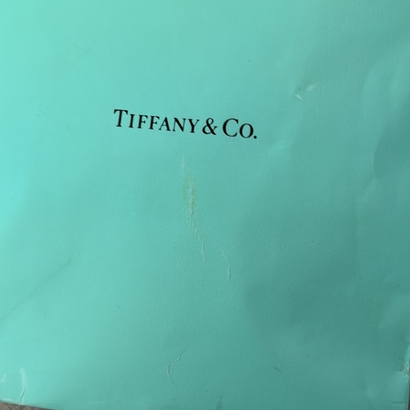 Tiffany authentic gift box with empty black Tiffany & Co. suede ring box w bag. - Picture 9 of 13